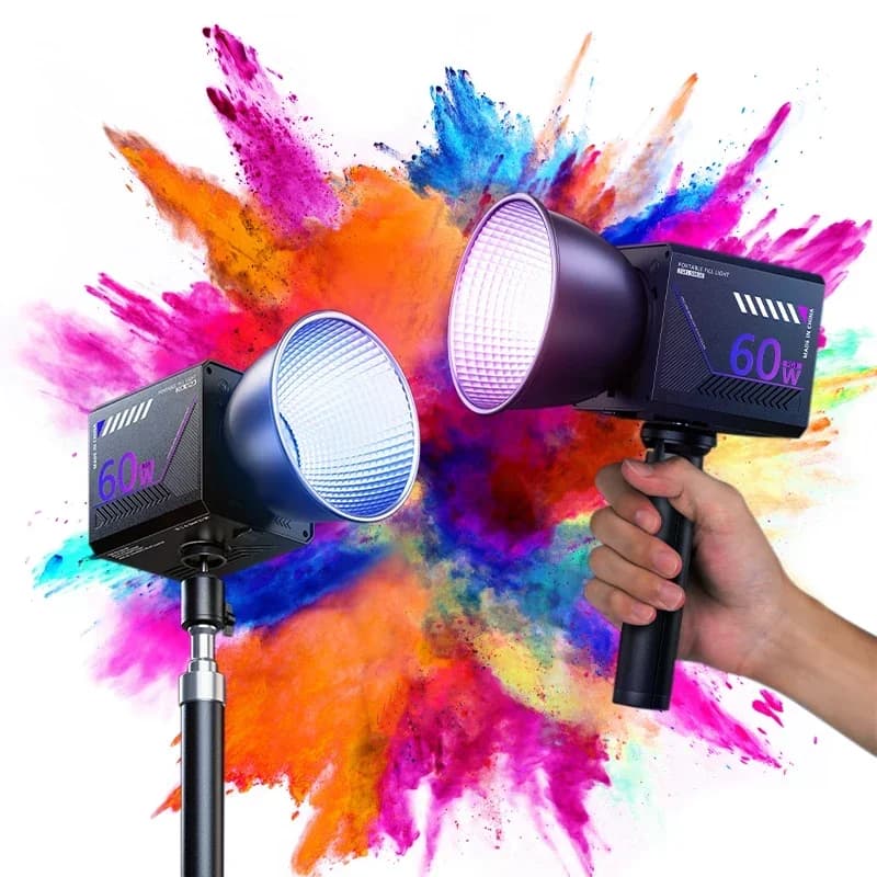 RGB Video Light Portable LED Photography Studio Light with 10000mAh Rechargeable for Vlog Streaming LIVE Photo Fill Lamp